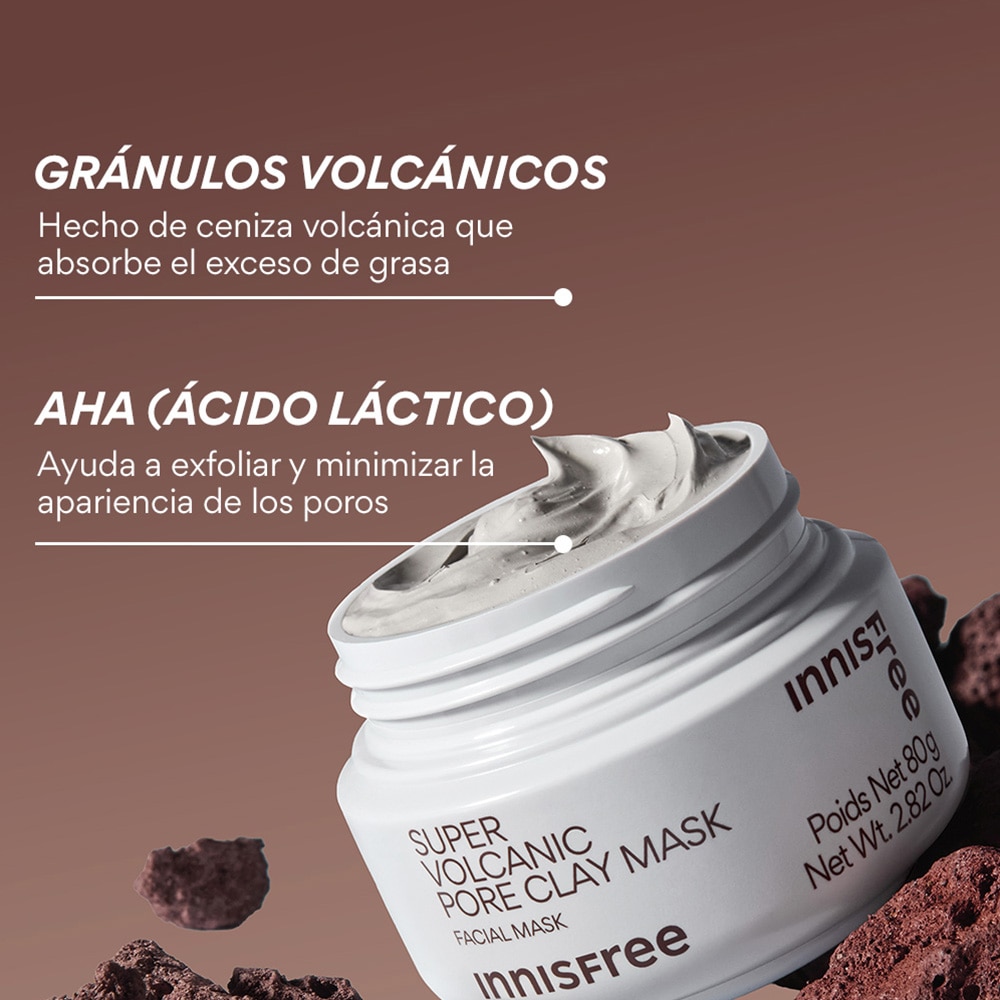 SUPER VOLCANIC PORE DETOXING CLAY MASK WITH AHAS + OIL CONTROL (MASCARILLA DE ARCILLA SUPER VOLC&Aacute;NICA PARA POROS)